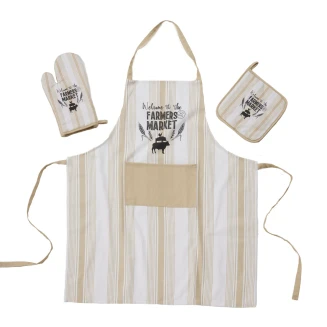 Κουζίνας Σετ 3 Τεμαχίων Das Home  0864 Ecru