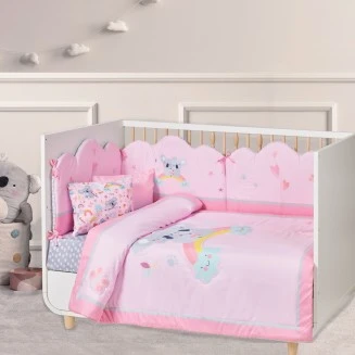 Πάντα Κούνιας 45x195 Das Home Baby Fun Digital Print 4934 Grey-Pink