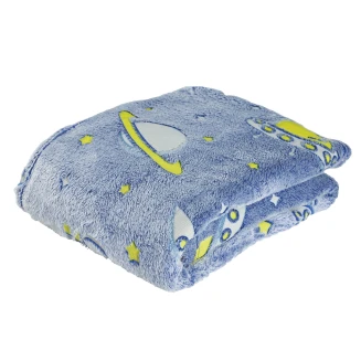 Κουβέρτα Fleece Λίκνου 80x110 Das Home Baby Relax 4863 Κίτρινο-Μπλέ