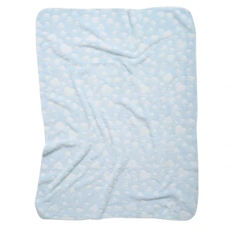 Κουβέρτα Fleece Αγκαλιάς 75x100 Das Home Baby Relax 4908 Light Blue