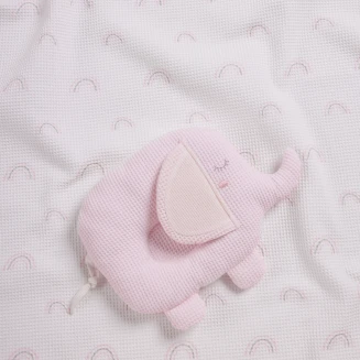 Κουβέρτα Πικέ Αγκαλιάς 75x100 Das Home Baby Relax 4957 Grey-Pink-White