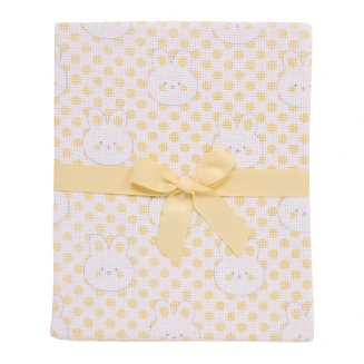 Κουβέρτα Πικέ Αγκαλιάς 75x100 Das Home Baby Relax 4961 Yellow