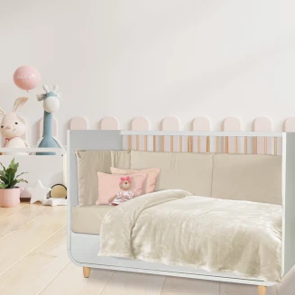 Κουβέρτα Velour Λίκνου 80x110 Das Home Baby Relax 1341 Ιβουάρ
