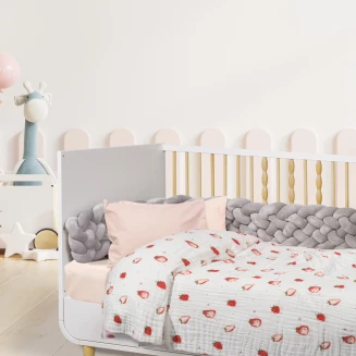 Κουβέρτα Μουσελίνα Κούνιας 105x150 Das Home 6621