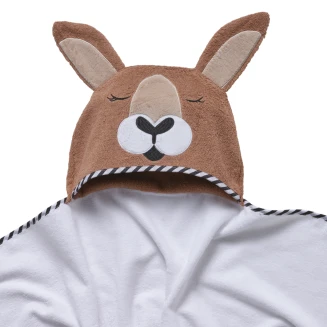 Κάπα 70x90 Das Home Baby Smile Embroidery 4894 Λευκό-Καφέ