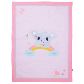Κουβερλί Κούνιας 110x150 Das Home Baby Fun 4934 Grey-Pink