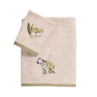 Πετσέτες Σετ 2 Τεμαχίων Κεντητές Das Kids 4992 Beige