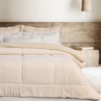 Κουβερτοπάπλωμα Υπέρδιπλο 220x240 Das Home Sherpa 1394 Taupe