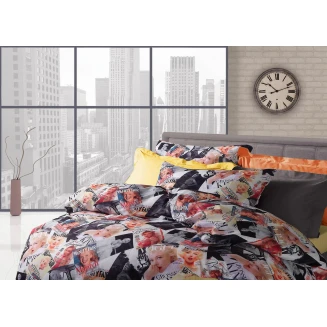 Σετ παπλωματοθήκη υπέρδιπλη 220x240 DAS HAPPY LINE 9214