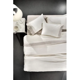 Σεντόνια Σετ Γίγας Με Φάσα-Αζούρ 270x280 Guy Laroche Silky Ivory-Natural