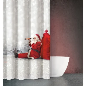 Κουρτίνα Μπάνιου Χριστουγεννιάτικη DES 412 180X200 Saint Clair