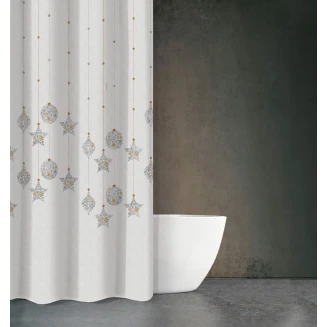 Κουρτίνα Μπάνιου Χριστουγεννιάτικη DES 415 180X200 Saint Clair