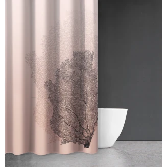 Κουρτίνα Μπάνιου Seawater Des 621 Old Pink με Κρίκους 240x185 Saint Clair
