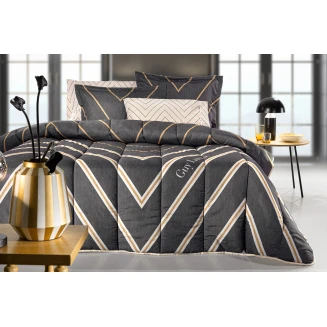 Παπλωματοθήκη Διπλή 225x245 Guy Laroche Canyon Suede Anthracite