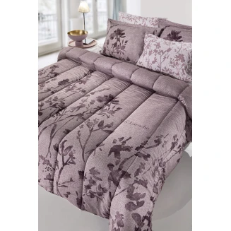 Παπλωματοθήκη Διπλή 225x245 Guy Laroche Romance Suede Melanze