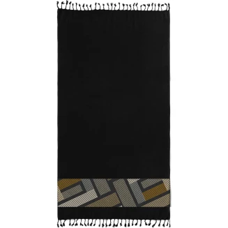 Πετσέτα Θαλάσσης 90x170 Guy Laroche Pestemal 26 Black