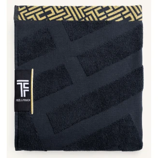 Πετσέτα Θαλάσσης  90x180 Feel And Touch Fresh Black
