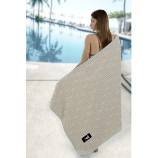 Πετσέτα Θαλάσσης 90x180 Με Νεσεσέρ Feel And Touch Motivo 07