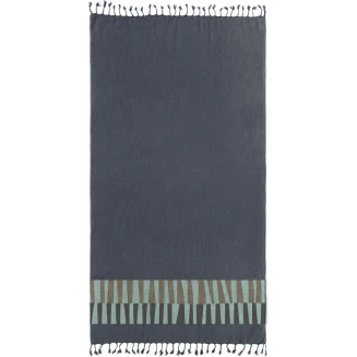 Πετσέτα Θαλάσσης Παρεό Pestemal 90x170 Guy Laroche 23 Anthracite