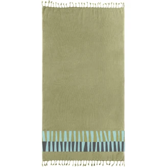 Πετσέτα Θαλάσσης Παρεό Pestemal 90x170 Guy Laroche 23 Khaki