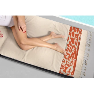 Πετσέτα Θαλάσσης Παρεό Pestemal 90x170 Guy Laroche 24 Beige