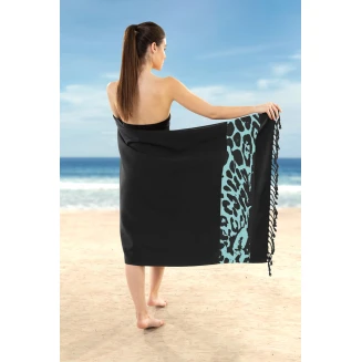 Πετσέτα Θαλάσσης Παρεό Pestemal 90x170 Guy Laroche 24 Black