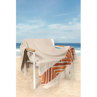 Πετσέτα Θαλάσσης Παρεό Pestemal 90x170 Guy Laroche 19 Beige