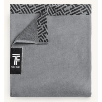Πετσέτα Θαλάσσης  90x180 Feel And Touch Sunny Anthracite