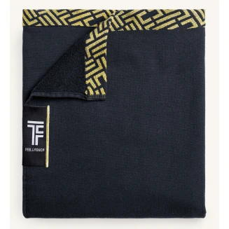 Πετσέτα Θαλάσσης  90x180 Feel And Touch Sunny Black