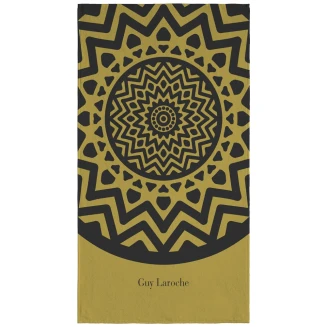 Πετσέτα Θαλάσσης  100x175 Guy Laroche Velour Printed 2101 Olive