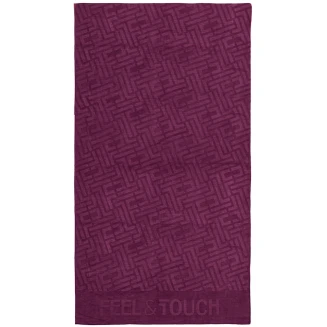 Πετσέτα Θαλάσσης  90x170 Feel And Touch Icon Aubergine