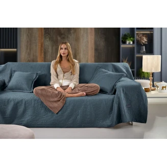 Ριχτάρια Σετ 2 Τεμαχίων Διθέσιος 170x250+Μαξιλάρι Διακοσμητικό 40x40+3 Guy Laroche Avon Emerald