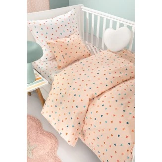 Σεντόνια Σετ Βρεφικά 115x170 Guy Laroche Amore Salmon