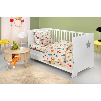 Σεντόνια Σετ Βρεφικά 115x170 Guy Laroche Band Natural