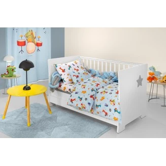 Σεντόνια Σετ Βρεφικά 115x170 Guy Laroche Band Sky