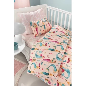 Σεντόνια Σετ Βρεφικά 115x170 Guy Laroche Merida Salmon