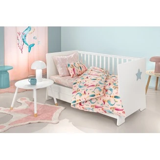 Σεντόνια Σετ Βρεφικά 115x170 Guy Laroche Merida Salmon