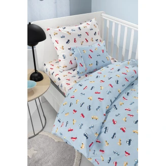 Σεντόνια Σετ Βρεφικά 115x170 Guy Laroche Roadtrip Sky