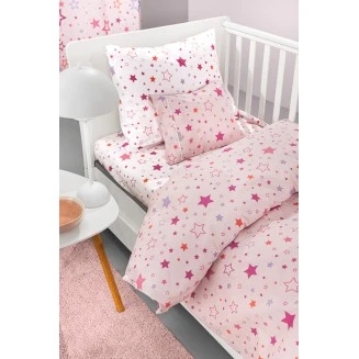 Σεντόνια Σετ Βρεφικά 115x170 Guy Laroche Starland Pink