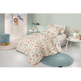 Σεντόνια Σετ Παιδικά 165x250 Guy Laroche Jungle Natural