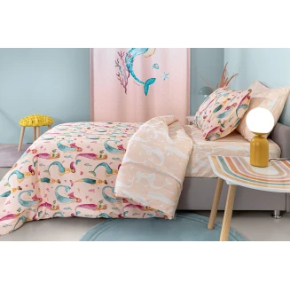 Σεντόνια Σετ Παιδικά 165x250 Guy Laroche Merida Salmon