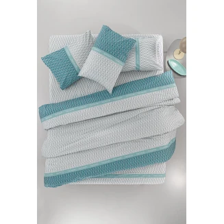 Παπλωματοθήκη Διπλή Σετ 3 τεμ 225x225 Guy Laroche Status  Petrol