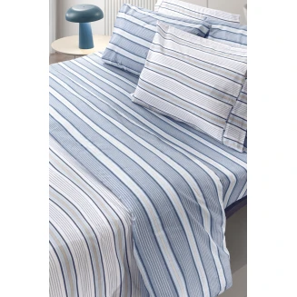 Σετ Σεντόνια Υπέρδιπλα 270x265 Guy Laroche Pinstripe Denim