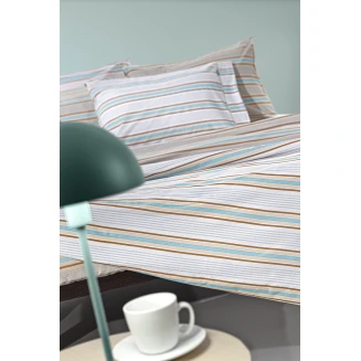 Σετ Σεντόνια Υπέρδιπλα 270x265 Guy Laroche Pinstripe Natural