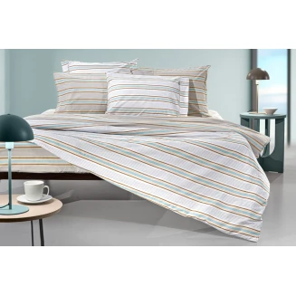 Σετ Σεντόνια Υπέρδιπλα 270x265 Guy Laroche Pinstripe Natural