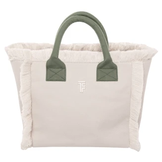 Τσάντα Χειρός 26x24x16 Feel And Touch Caribbean Ammos-Khaki