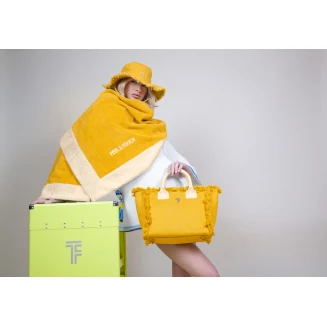 Τσάντα Χειρός 26x24x16 Feel And Touch Caribbean Mustard-Ammos