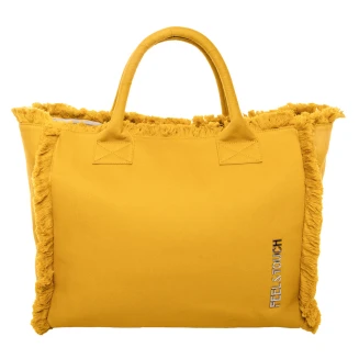 Τσάντα Ώμου 40x35x20 Feel And Touch Caribbean Mustard