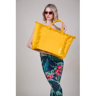 Τσάντα Ώμου 40x35x20 Feel And Touch Caribbean Mustard