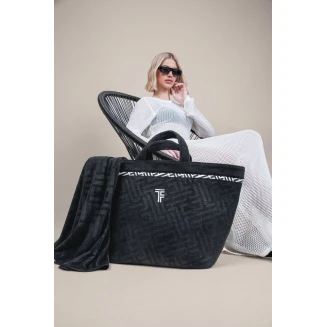 Τσάντα Παραλίας 40x68x40 Feel And Touch Icon Black